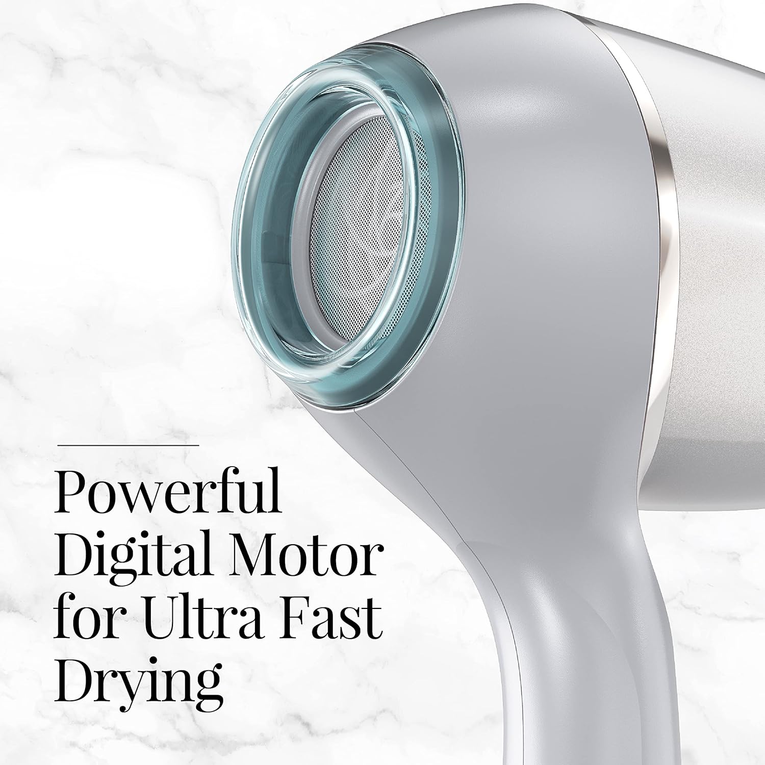 Remington PROLUXE HydraCare Hair Dryer with Diffuser, Pearl White/Gray, 1875 Watts - Image 4