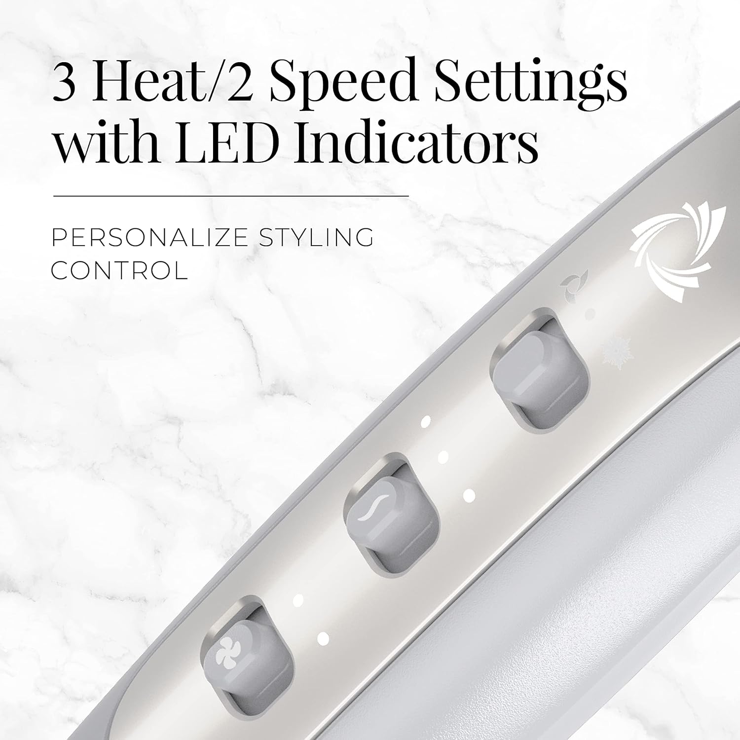 Remington PROLUXE HydraCare Hair Dryer with Diffuser, Pearl White/Gray, 1875 Watts - Image 5