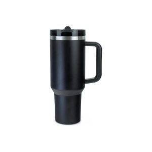 40oz FlowCup Tumbler with Flip Straw, Stainless Steel Tumbler, Leakproof Lid