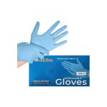 Medelim Nitrile Medical Exam Gloves: Powder-Free, Non-Sterile, 5 mil Disposable Glove, Blue